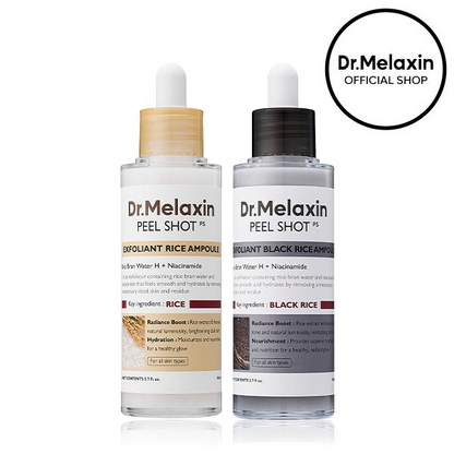 Dr.Melaxin Peel Shot Ampoule Duo (white+black)